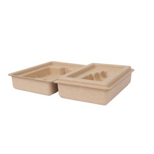 Emballage en pulpe moulée 100 % recyclable, emballage en fibre pressée à l'état humide, boîte d'emballage pour bouteille d'huile - Product Image 3