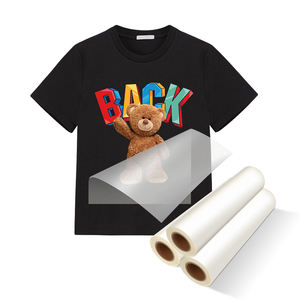 لفة فيلم 60 * من إنتاج DTF متر 75U DTF PET أبيض درجة حرارة عالية قشر ساخن لتطبيق المنسوجات - Product Image 1