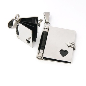 Creative Jewelry Can Open Custom Engraved <b>Book</b> Pendant Necklace - Product Image 6