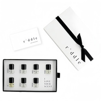 Boîte d'emballage personnalisée en carton pour échantillons d'huile de 5 ml et 10 ml, flacons de parfum UV, boîte à chocolat 4C, flacon pulvérisateur, ensemble de rouleaux