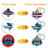 Porte-clés personnalisé en PVC 2D/3D, porte-clés en caoutchouc souple, porte-clés de dessin animé avec logo personnalisé, pendentif de sac, décoration de voiture, échantillon gratuit en gros