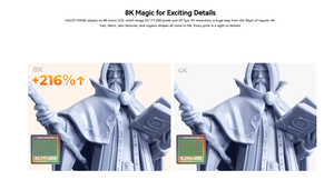 เครื่องพิมพ์เรซิ่น Piocreat HALOT-MAGE แกน Z แบบรางคู่ พร้อมเครื่องฟอกอากาศอัจฉริยะ หน้าจอ LCD ขนาด 10.3 นิ้ว ความละเอียด 8K ดีไซน์ประหยัดพื้นที่ ระบบอัตโนมัติ - Product Image 4