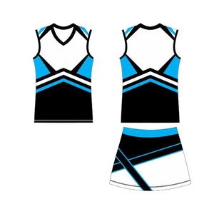 Uniformes personalizados de animadoras americanas para niñas, conjuntos estampados juveniles, 100% poliéster de secado rápido, traje de animadora en todas las tallas - Product Image 1