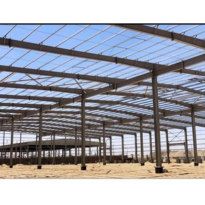Estructura de Acero Ligero Prefabricada de Bajo Costo, Soldadura, Corte y Doblado para Sistemas de Construcción de Almacenes Prefabricados Ecológicos - Product Image 5