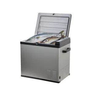 50L 야영 금속 차 냉장고 얼음 12V 24V 휴대용 차 냉장고 냉각기