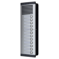 Système de 4+N fils pour 12 familles, panneau d'entrée de porte, station audio extérieure à son clair avec interphone audio longue portée