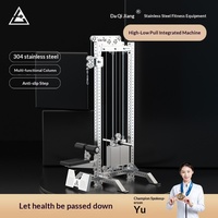 Máquina de remo de acero inoxidable de alta resistencia con cable bajo, entrenador de volo, unidad de cable cruzado multifunción para uso doméstico, 100 kg de capacidad