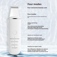 Nettoyeur de peau à ultrasons ABS étanche USB, nébuliseur, humidificateur, appareil de nettoyage en profondeur du visage, spatule exfoliante pour le visage