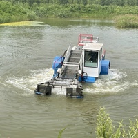 2025 bateau chinois entièrement automatique contre les mauvaises herbes aquatiques pour le nettoyage de la surface de l'eau à vendre