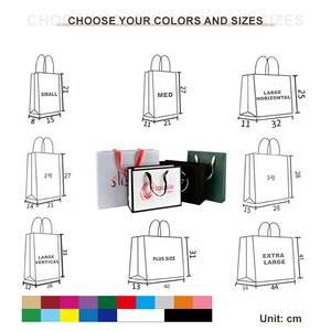 Bán buôn tùy chỉnh thiết kế túi giấy sinh thái cửa Hàng quà tặng túi giấy quà tặng sang trọng Túi giấy với logo riêng của bạn cho quần áo giày - Product Image 2