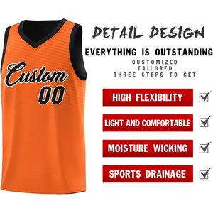 Jersey de Hip Hop Atlético personalizado para hombres y jóvenes Uniforme de baloncesto personalizado con número de nombre disponible en tallas XS a 5XL - Product Image 5