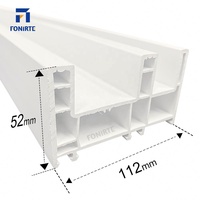 Meilleur prix profilé de fenêtre en pvc blanc de haute qualité profilés en plastique de cadre de porte upvc