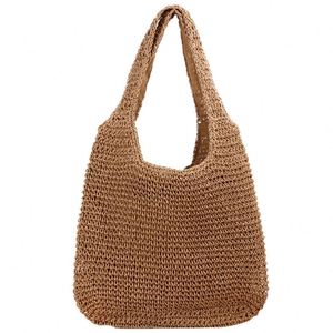 Ladies Fashion <b>Large</b> <b>Straw</b> <b>Bags</b> Open Woven Stylish Durable Tote <b>Bag</b> Summer <b>Beach</b> Handmade for Women - Product Image 2