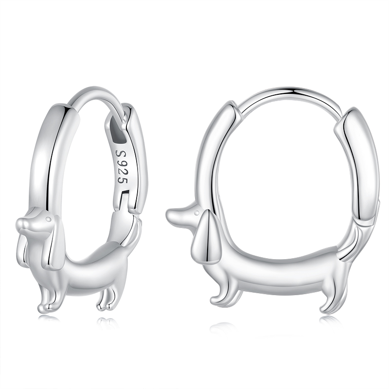Orecchini a cerchio con zirconi cubici da 11,220 ct in argento sterling 925 con rivestimento in rodio - Italia