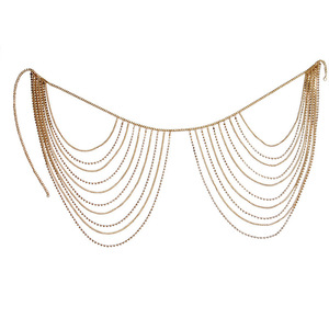 Dây lưng bikini đính đá pha lê tua rua trang sức body - Product Image 4