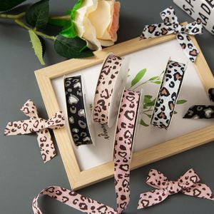 Ruban en satin double face imprimé léopard et guépard pailleté de 1,5 cm, écologique, pour la confection de nœuds faits main, accessoires pour cheveux, vêtements et cadeaux - Product Image 2