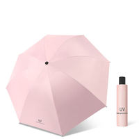 Parapluie compact automatique en pongee, fibre de verre, protection UV, coupe-vent, idéal pour les voyages d'affaires, cadeau personnalisé, logo sur mesure, fabrication professionnelle