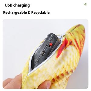 Venta al por mayor de juguetes de peces para gatos ecológicos, paño de menta, simulación eléctrica de peces, gatitos para divertirse, características para morder, gato mascota autosuficiente - Product Image 4