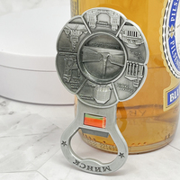 Aimant de réfrigérateur personnalisé Biélorussie Minsk Souvenir Touristique Aimant de réfrigérateur en métal personnalisé 3D Ouvre-bouteille