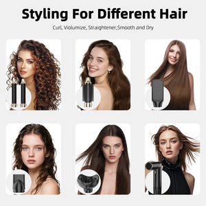 Pengering Rambut Ionik 5 in 1 Guangzhou Welltop 1000W, Set Sikat Udara Panas Pengering Cepat, Multi Styler Wanita - Product Image 3