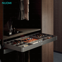 NUOMI EFFIE Lemari Pakaian Furnitur Kamar Tidur Rak Perhiasan Lemari Tarik Tutup Lembut Organizer Pakaian Laci Penyimpanan Keranjang Kulit