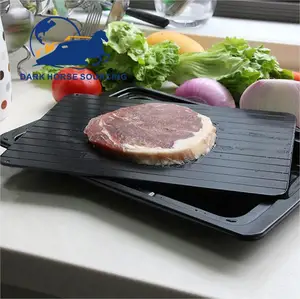 Suministro creativo de cocina, placa de descongelación rápida de aluminio, bandeja de descongelación con tanque de agua para descongelación rápida de pollo y pescado