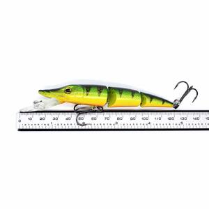 AOCLU appât dur coulant Wobbler 105mm 17.4g articulé brochet forme méné profondeur 0.5-1.8m <span class=keywords><strong>leurre</strong></span> de pêche VMC crochets grand combattant - Product Image 4