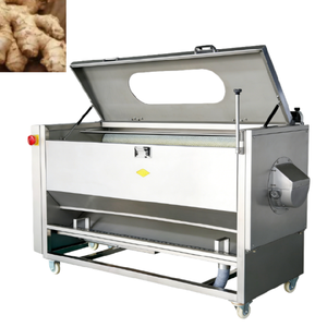 Automatic <b>Vegetable</b> Processing Machine <b>Brush</b> Roller Peeler Washer for Carrot Potato Ginger - Product Image 2