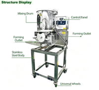 Machine automatique de fabrication de nuggets de poulet, de hamburgers et de tourtes à la viande de qualité supérieure pour usage commercial