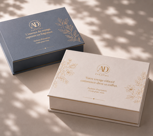 Custom Luxury Magnetic Perfume Packaging Box with Gold Foil Finish&<b>EVA</b> Insert for Fragrance Sample Set - Product Image 4