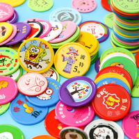 Rond double face impression personnalisée récompense arcade fête événement jeton de pièce en plastique avec numéro