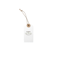 Etiquetas Colgantes de Papel Ecológicas Personalizadas, Etiquetas de Marca para Juguetes con Laminación Brillante, Impresión de Etiquetas con Logotipo Estampado en Relieve para Zapatos y Bolsos