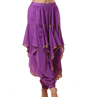 Danse du ventre en mousseline de soie sarouel femmes filles Bollywood danse arabe Costume Tribal
