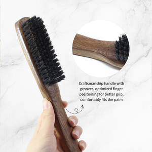 <span class=keywords><strong>Brosse</strong></span> à <span class=keywords><strong>barbe</strong></span> en bois à poils de sanglier pour hommes, fabriquée en usine OEM, pour le nettoyage et le coiffage de la <span class=keywords><strong>barbe</strong></span> - Product Image 4