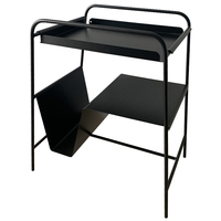 Table basse moderne en métal noir, Sofa, affichage, support de rangement des magazines