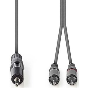 Câble audio stéréo 3,5 mm mâle vers 2x RCA mâle 3 m - Product Image 2