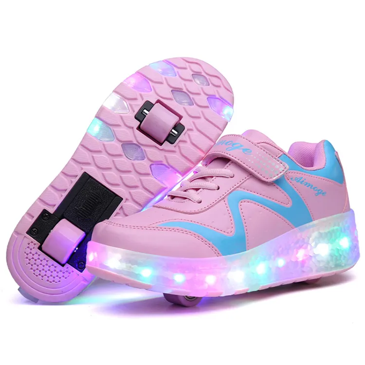 USB LED recargable Luz de zapatos de Skate zapatos zapatillas de deporte