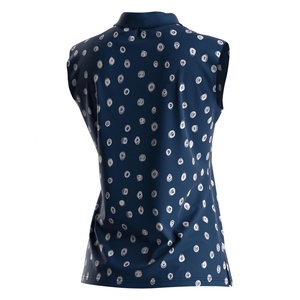 Elegante Camiseta Polo sin Mangas para Mujer, Tejido Ligero y Transpirable, Corte Entallado, Ideal para Entrenamiento de Golf y Uso Diario - Product Image 5