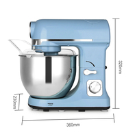 1400W multifonction 5 en 1 mélangeur sur socle cuisson pain pâte mélangeur ménage mélangeurs d'aliments avec accessoires
