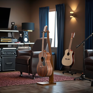 Supporto per Chitarra in Legno Massiccio Durevole Certificato Alibaba per <span class=keywords><strong>Chitarre</strong></span> Acustiche Elettriche e Bassi - Product Image 3