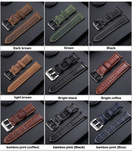 <span class=keywords><strong>Bracelet</strong></span> de remplacement en <span class=keywords><strong>cuir</strong></span> vintage pour hommes, 20mm 22mm 24mm 26mm, pour montre connectée <span class=keywords><strong>Apple</strong></span> - Product Image 4