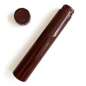 Tube en plastique PET rouge résistant aux enfants avec bouchon à pression, taille et logo personnalisés pour le stockage de comprimés à croquer - Product Image 6