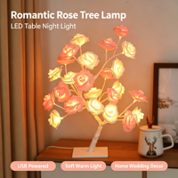 LED Rose Tree Lights Simulation Warmweiß USB Power für Valentinstag und Weihnachten Raum dekoration Nachtlichter