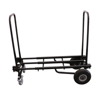 Chariot à sac à main à 4 roues, pliable, utilitaire, roulant, pour maison de déménagement d'usine, outil en métal, chariot à main