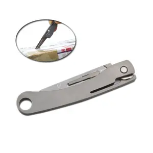 New EDC Titanium Knife Với Clip Pocket Folding Dao Đa Công Cụ Siêu Ulitity Titanium Gấp Dao