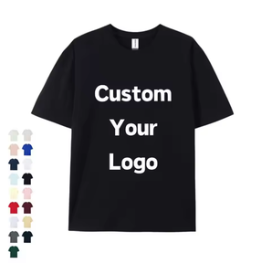 เสื้อยืดคอกลมแขนสั้นผู้ชาย พิมพ์ลายตัวอักษรด้านหน้า สไตล์ลำลอง ทรงปกติ ผ้าคอตตอนเจอร์ซีย์ 100% รับสกรีนโลโก้ตามแบบ - Product Image 1