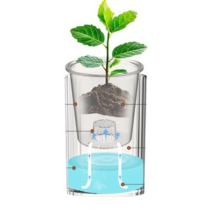 <span class=keywords><strong>Maceta</strong></span> Hidropónica de Plástico Ecológica, Duradera, Simple y Ligera para Uso en Interiores, <span class=keywords><strong>Maceta</strong></span> de Jardinería con Autorriego - Product Image 3