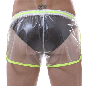 Divertidos Shorts Transparentes de PVC para Hombre, Estilo Gay, para Festivales del Orgullo <span class=keywords><strong>LGBT</strong></span> en Tailandia, Espectáculos Dramáticos, Ropa de <span class=keywords><strong>Bar</strong></span> y Club - Product Image 4