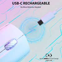 Ratón Inalámbrico para Juegos ATTACK SHARK X5, Ultraligero, RGB, 2.4G, Recargable por USB, Ergonómico, para Juegos de PC
