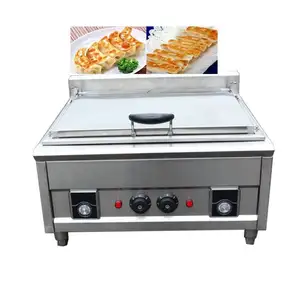 Restoran ev kullanımı için otomatik paslanmaz çelik hamur kızartma makinesi Gyoza fritöz perakende kullanılan durumda çekirdek Motor bileşeni